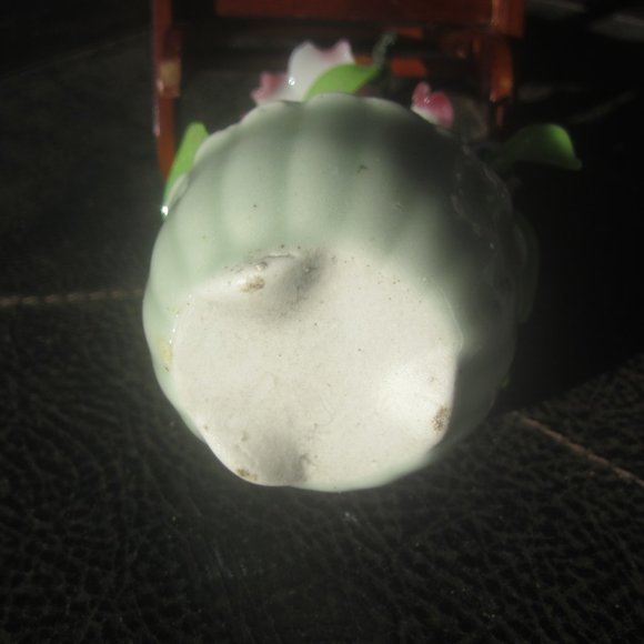 VTG GLASS FLOWERS IN A CERAMIC FLOWER POT, CUTE KNICK KNACK  VTG - Picture 5 of 5